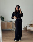 COORDINATO MIRELLE NERO * CAPO IN PRE ORDINE*
