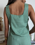 Canotta Cropped Bruma Verde Menta