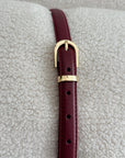 Cinta Bordeaux fibbia Oro