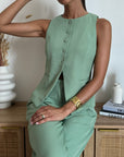 Gilet Solea Verde Salvia * PRE ORDINE ATTIVO*