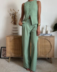 Gilet Solea Verde Salvia * PRE ORDINE ATTIVO*