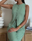 Gilet Solea Verde Salvia * PRE ORDINE ATTIVO*