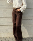 Jeans Denim Wide - marrone - vista 1