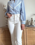 Jeans Denim Mirò Bianco