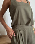 Shorts Aluna Verde Kaki