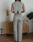 TOP SMANICATO CAPRI