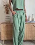 Canotta Cropped Bruma Verde Menta