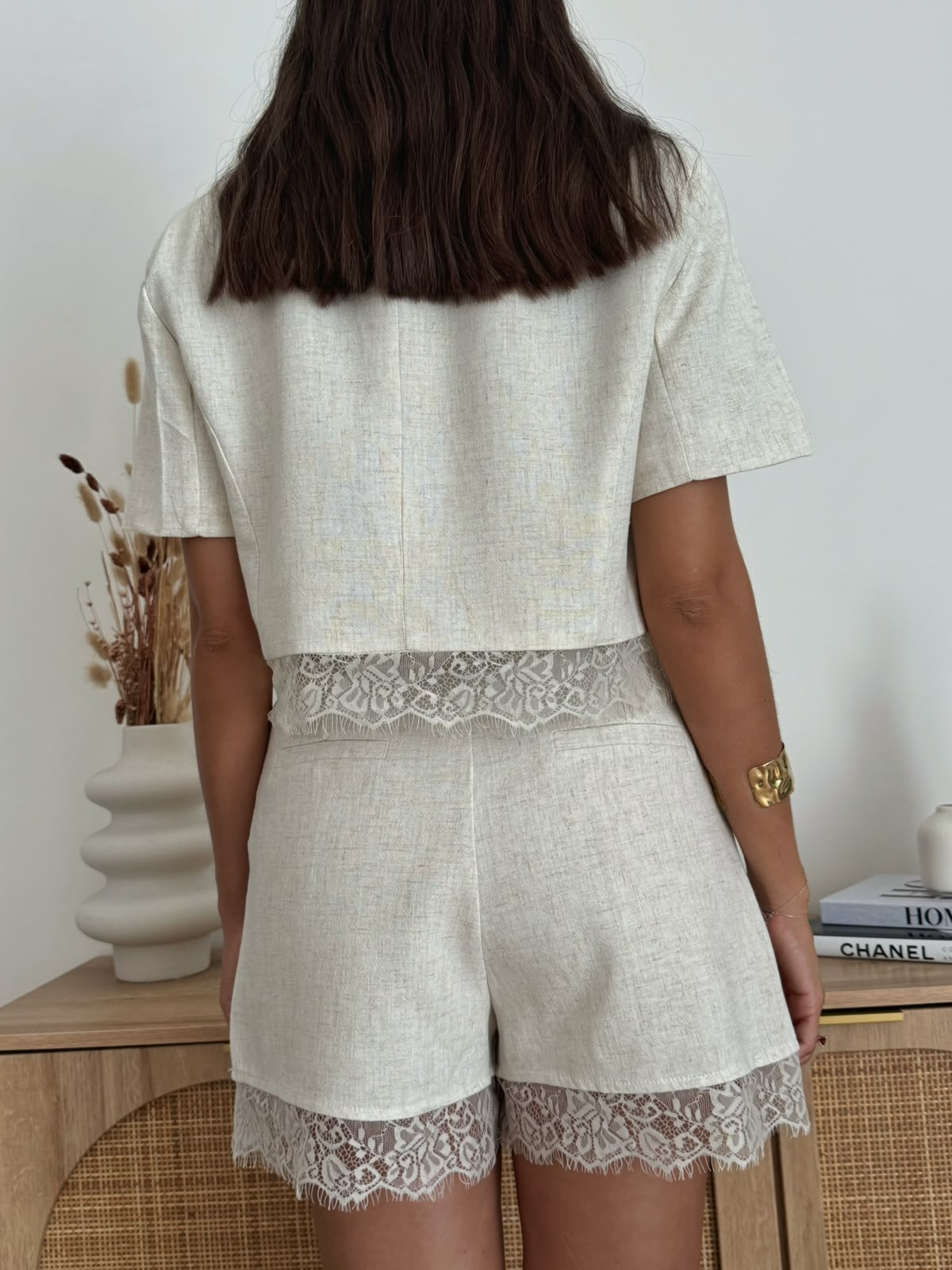 BLAZER CROP MALIKA BEIGE CHIARO