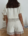 BLAZER CROP MALIKA BEIGE CHIARO