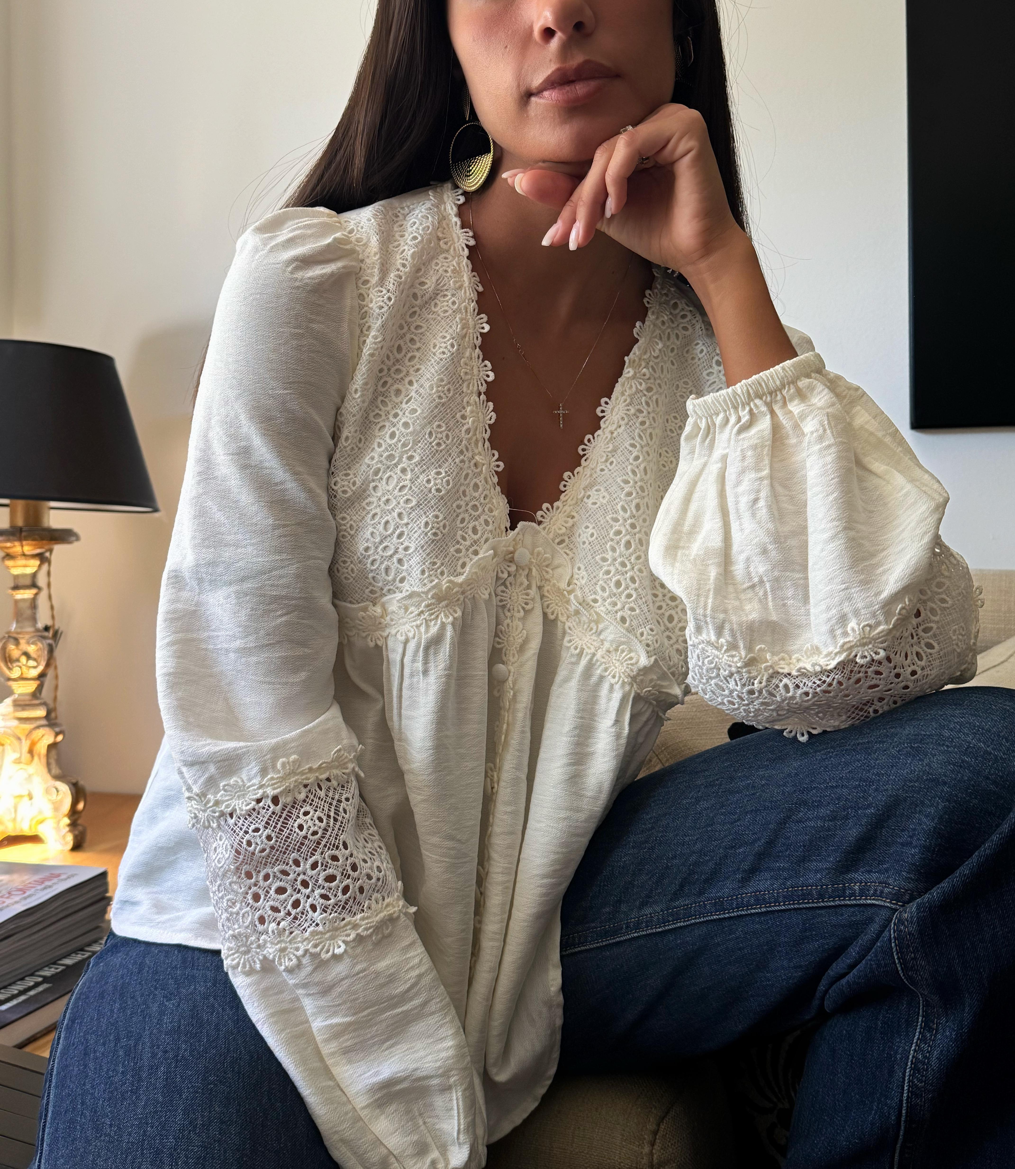 Blusa Aurora Ecrù