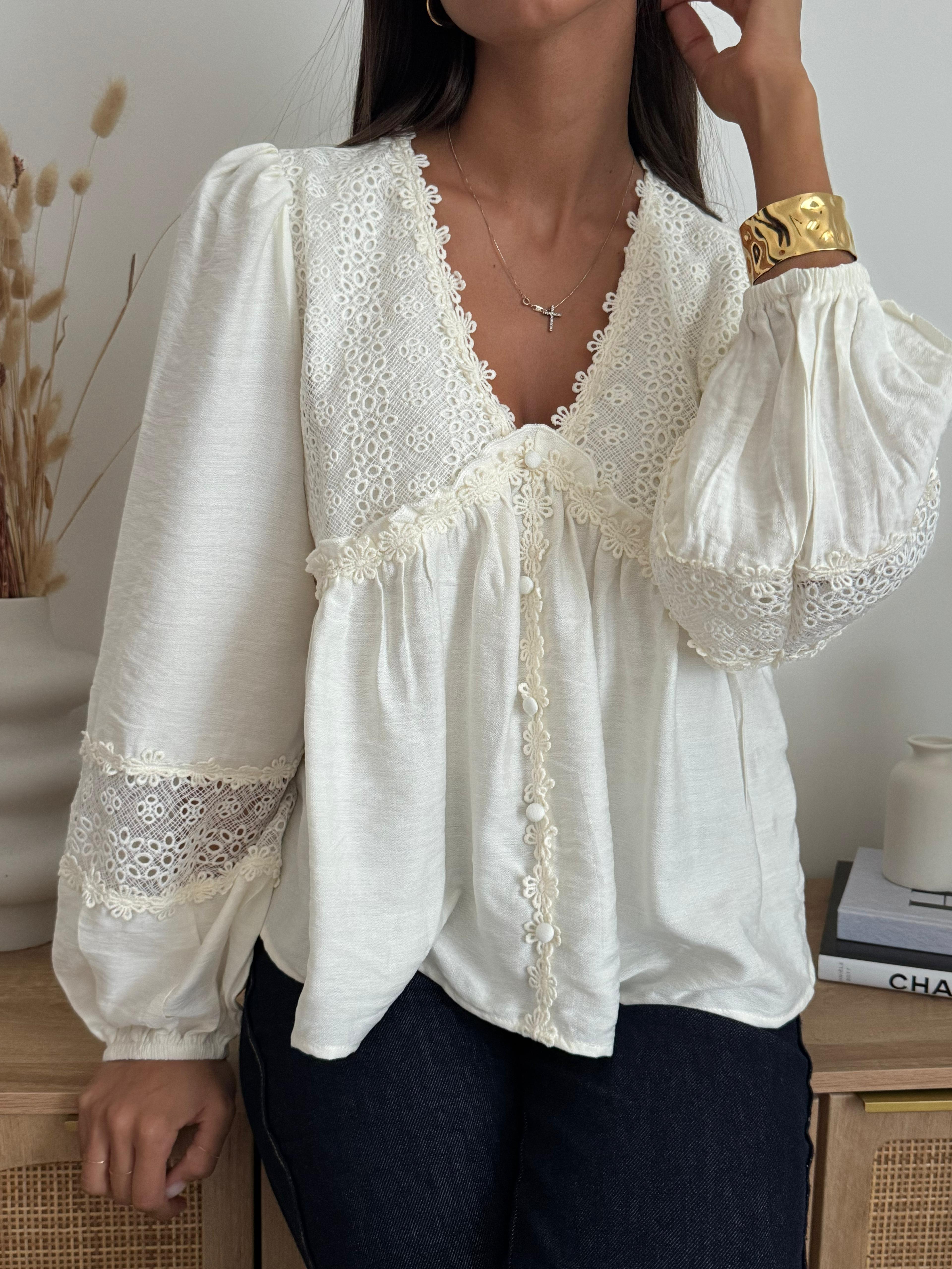 Blusa Aurora Ecrù