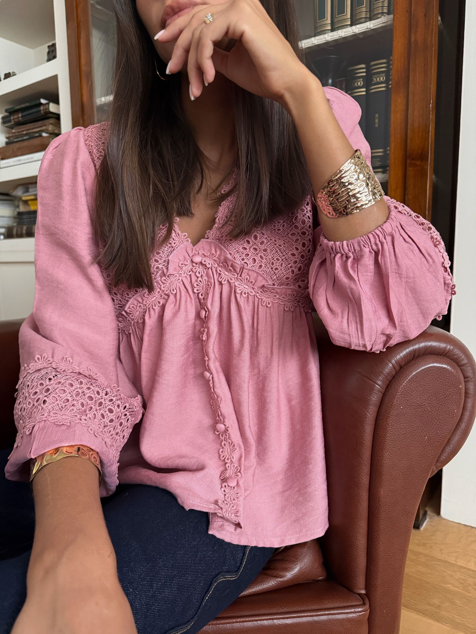 Blusa Aurora Rosa Cipria