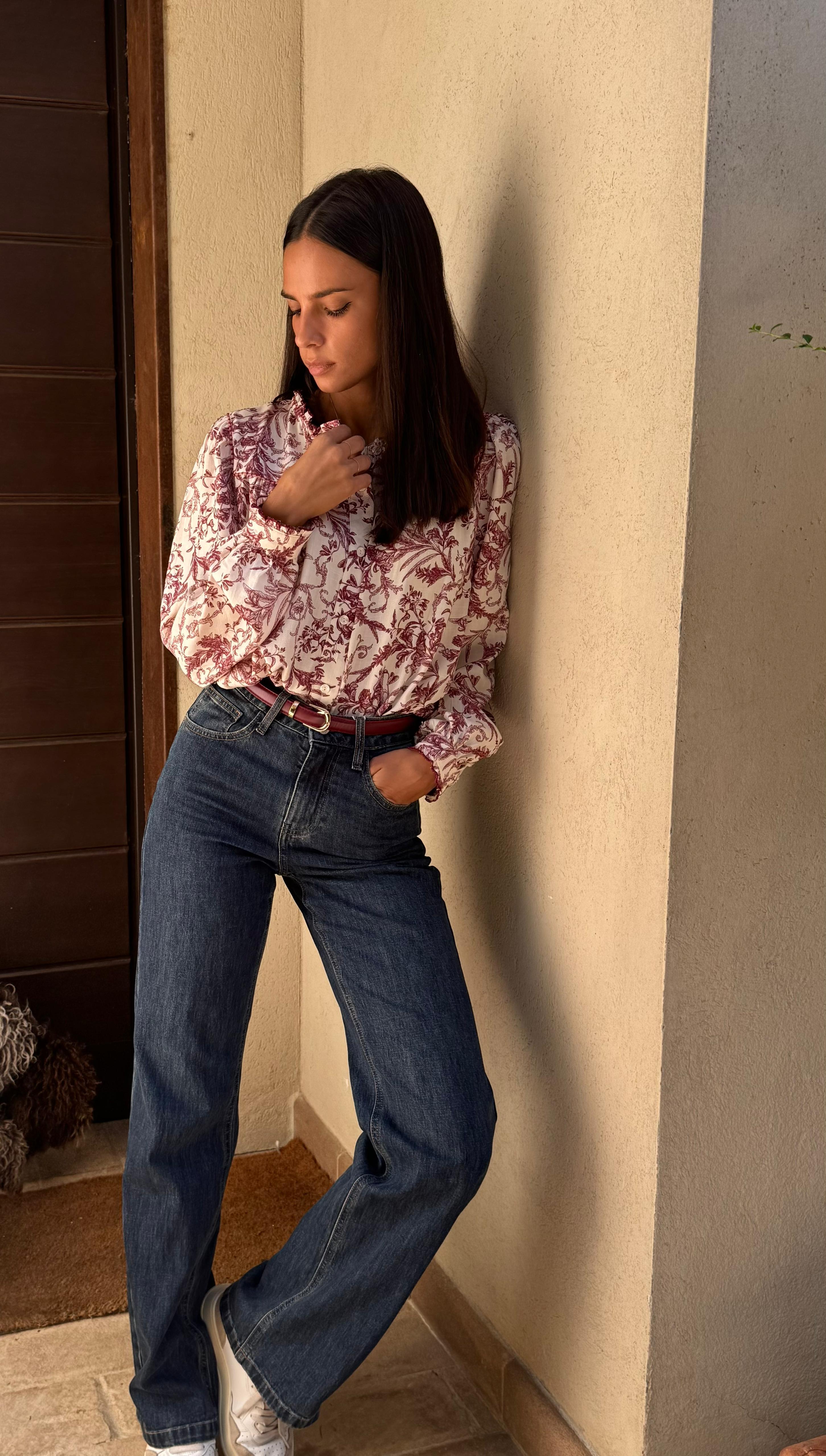 Blusa Giulia Bordeaux