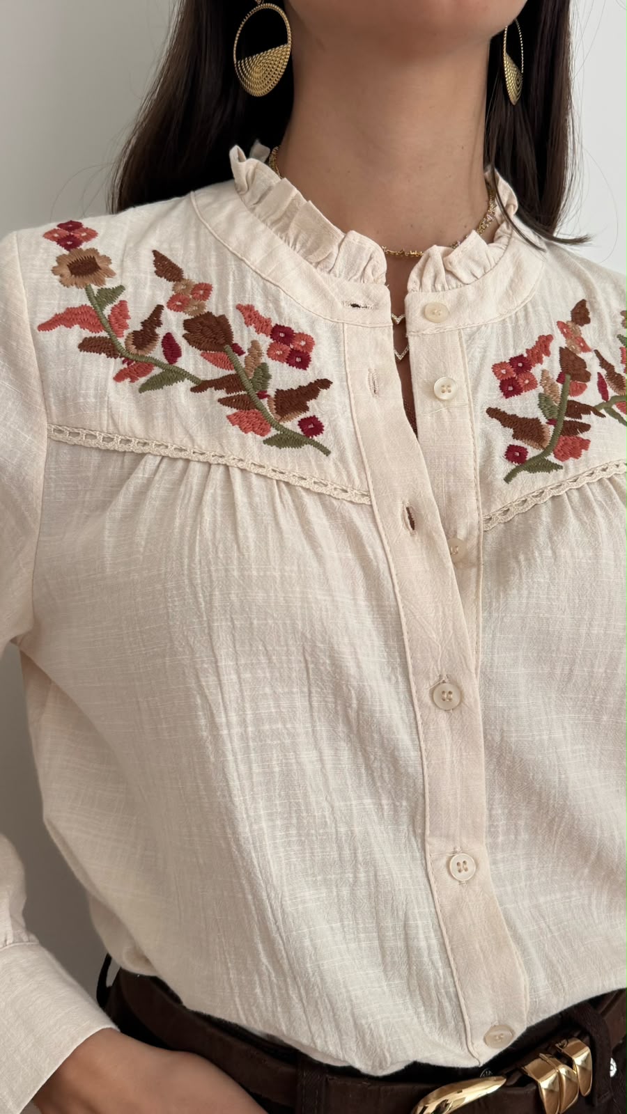 Camicia Maelys - ecrù - vista 6