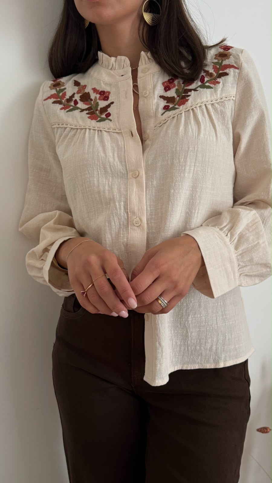 Camicia Maelys - ecrù - vista 4