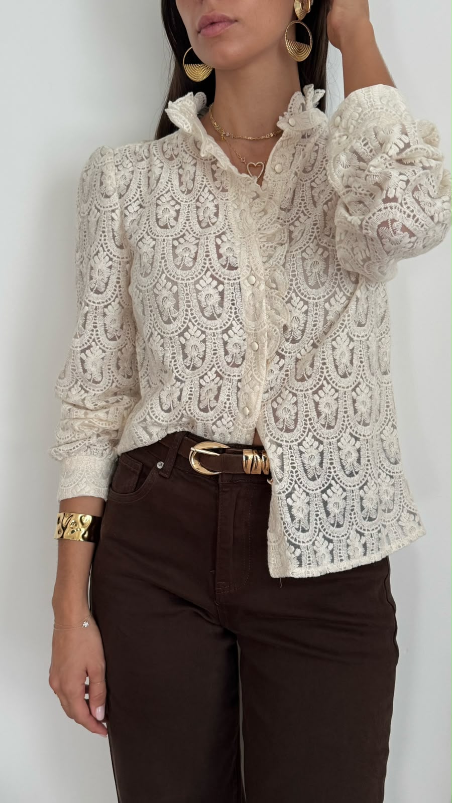 Camicia Noelia - ecrù beige - vista 8