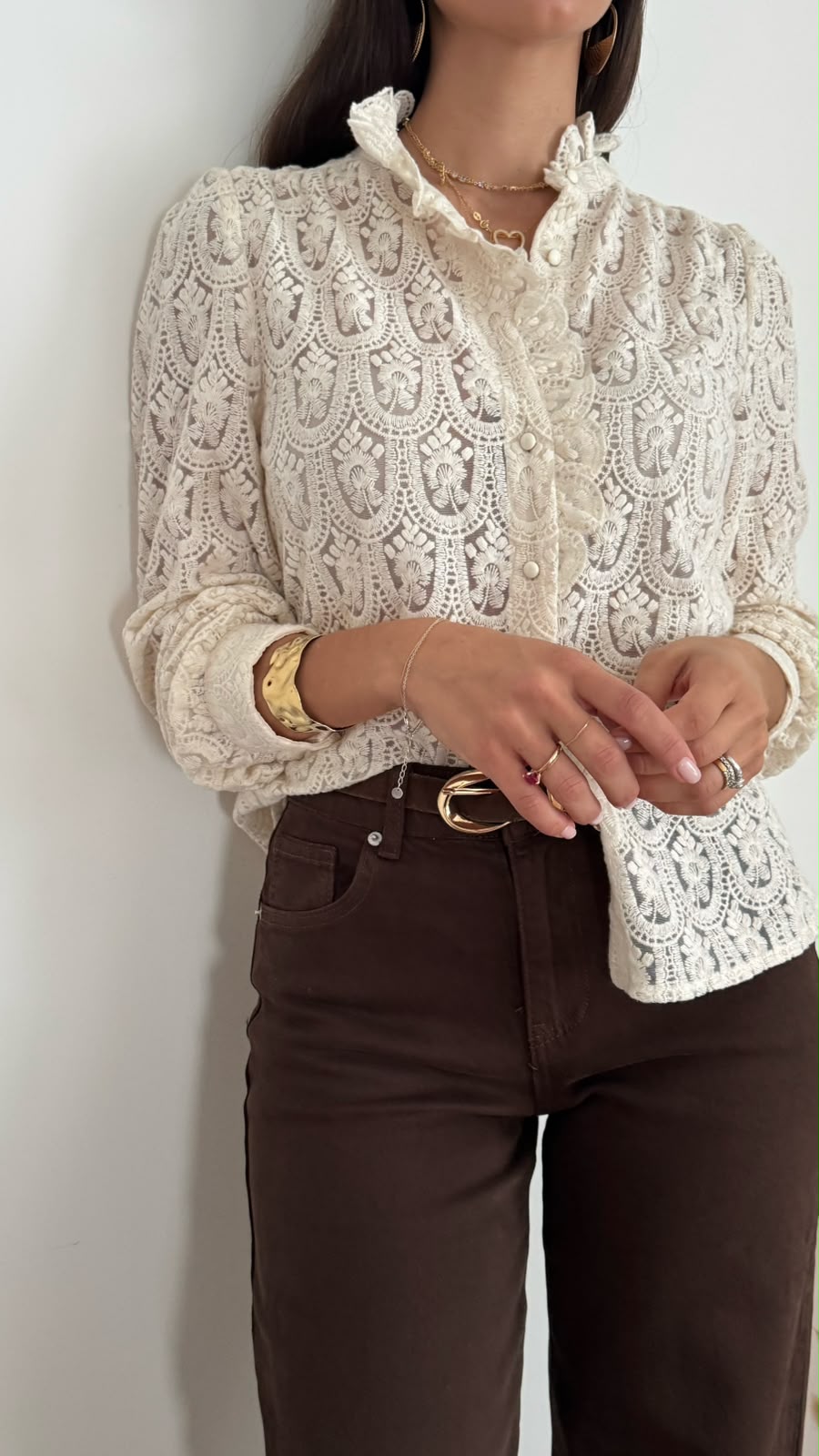 Camicia Noelia - ecrù beige - vista 3