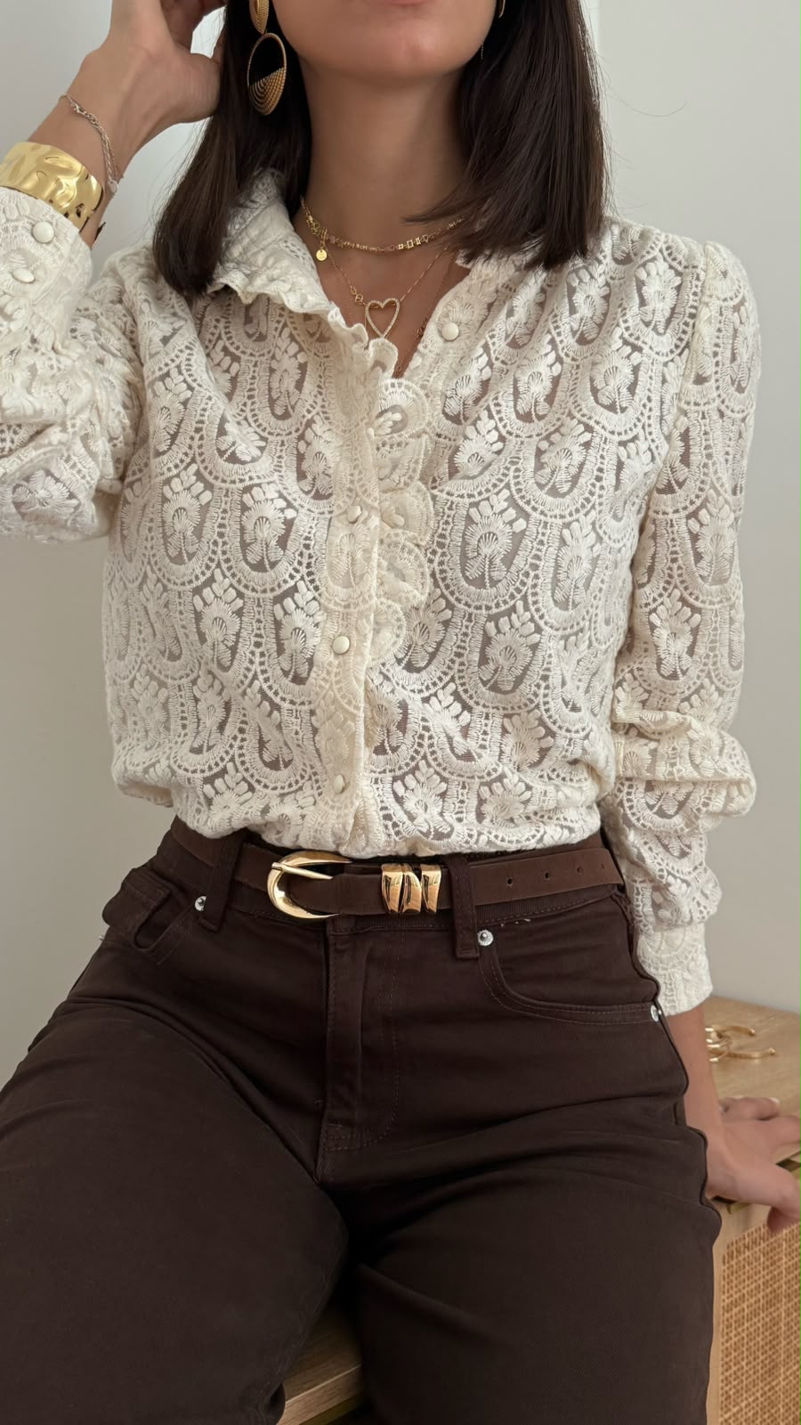 Camicia Noelia - ecrù beige - vista 2