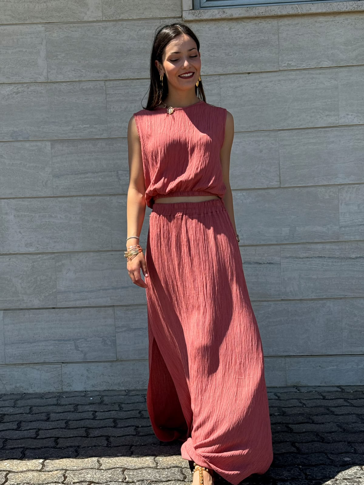 COORDINATO MEGAN TERRACOTTA