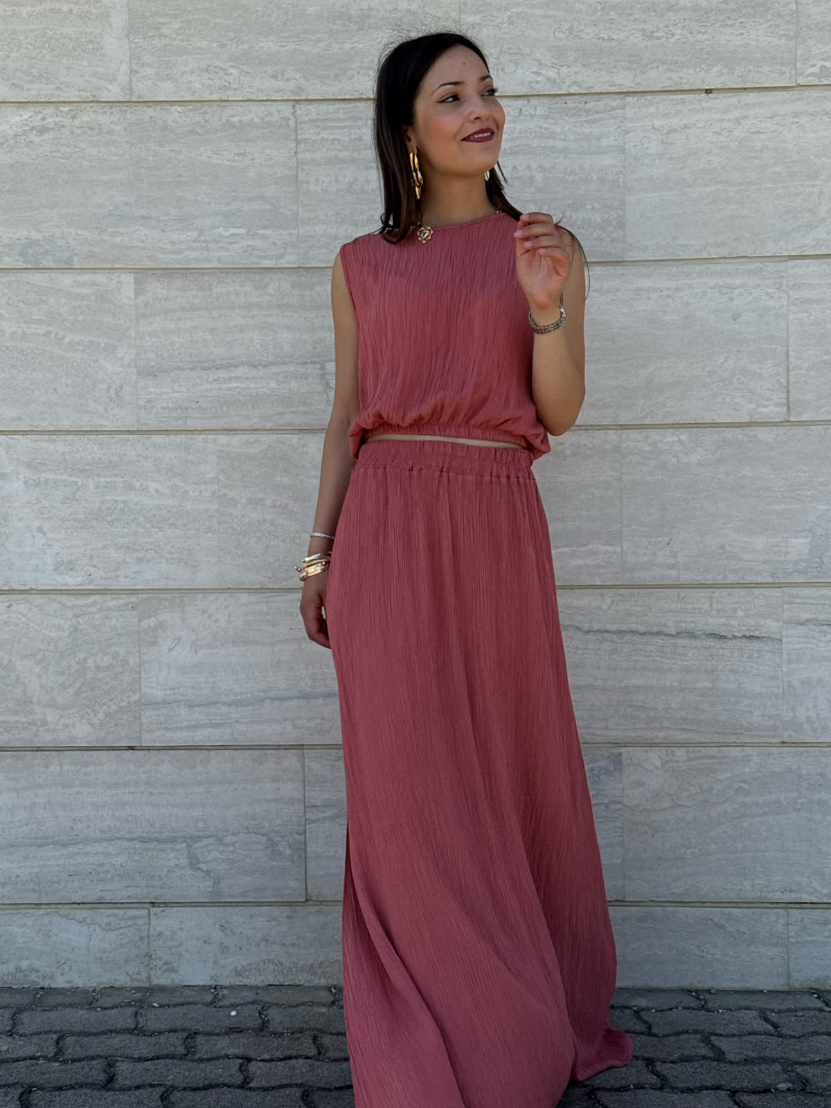 COORDINATO MEGAN TERRACOTTA