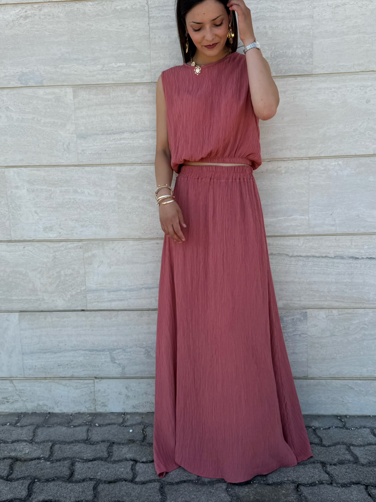 COORDINATO MEGAN TERRACOTTA