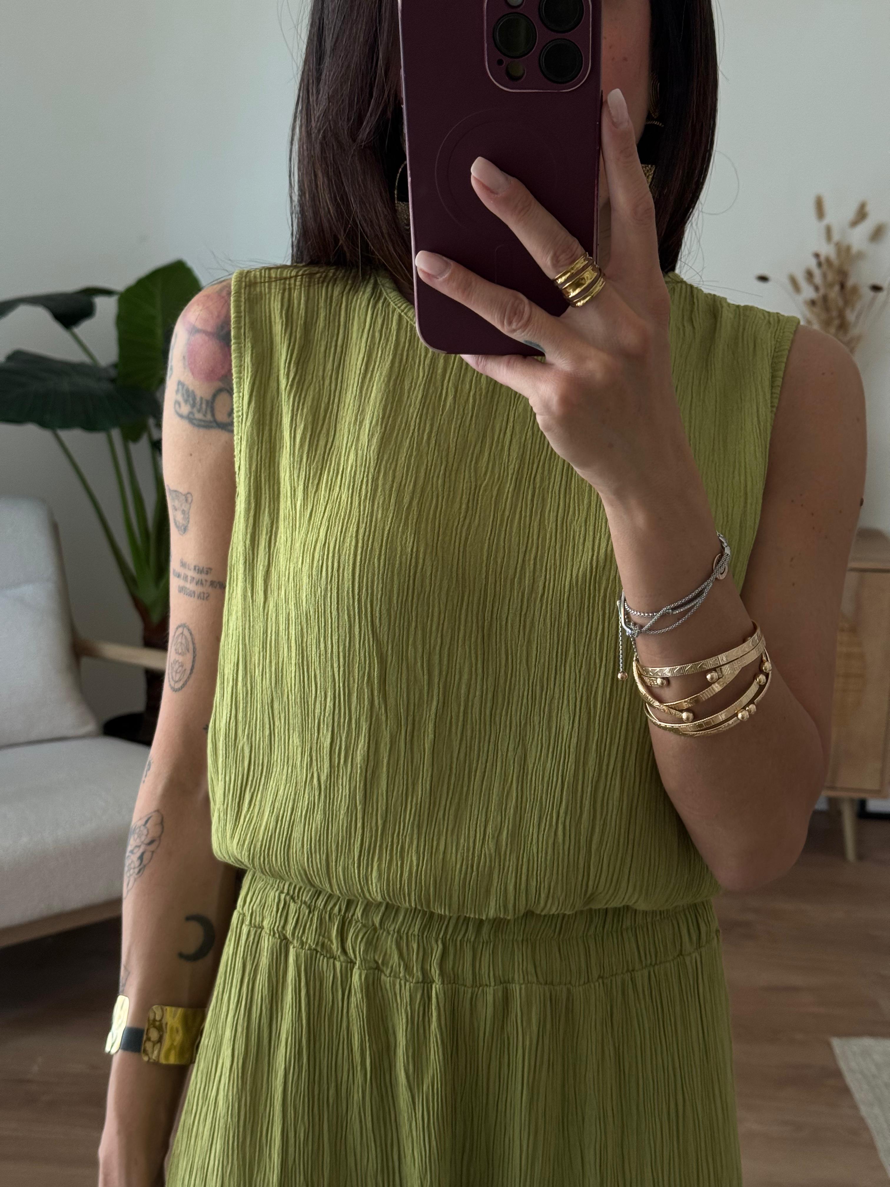 COORDINATO MEGAN VERDE OLIVA