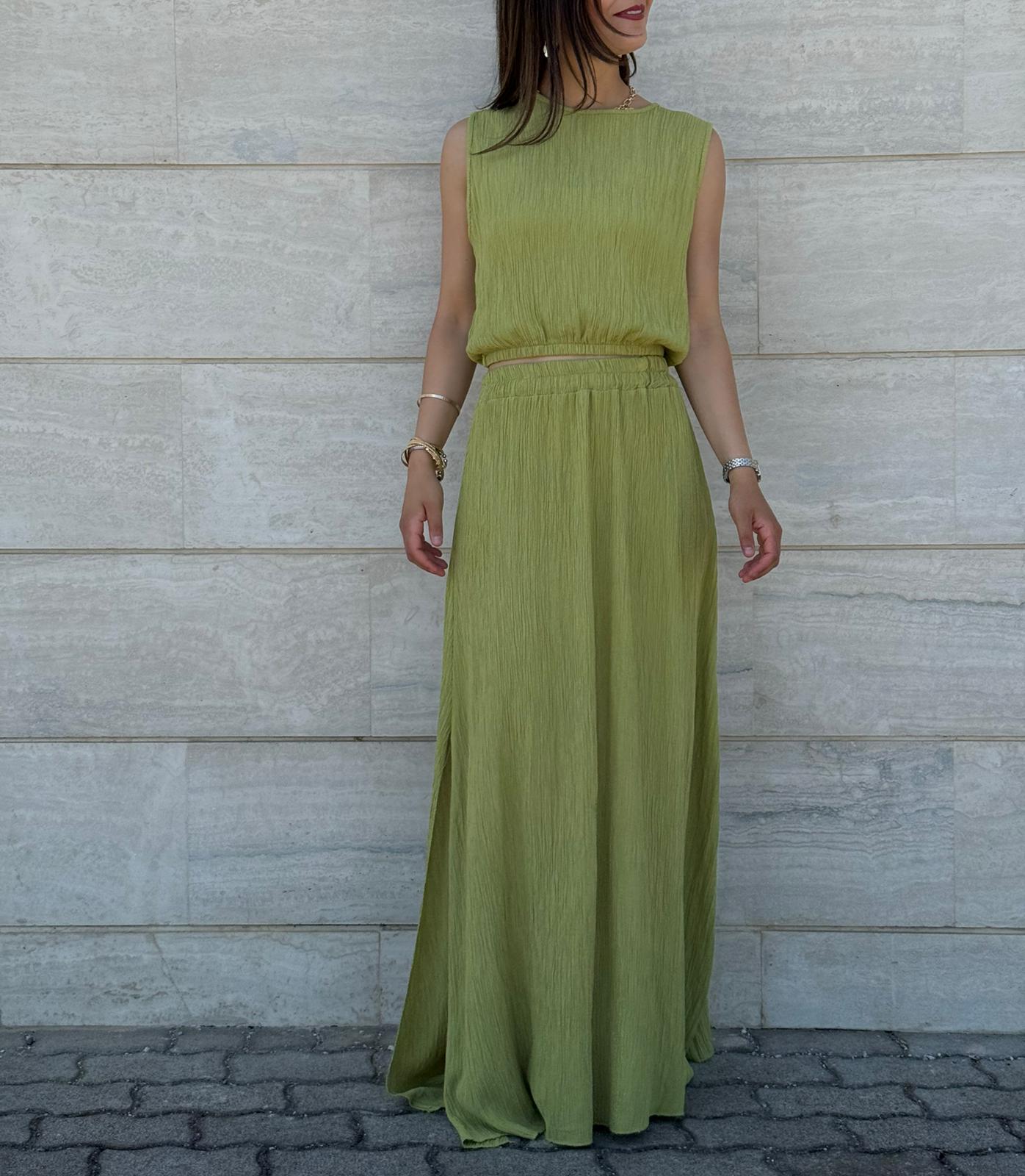 COORDINATO MEGAN VERDE OLIVA