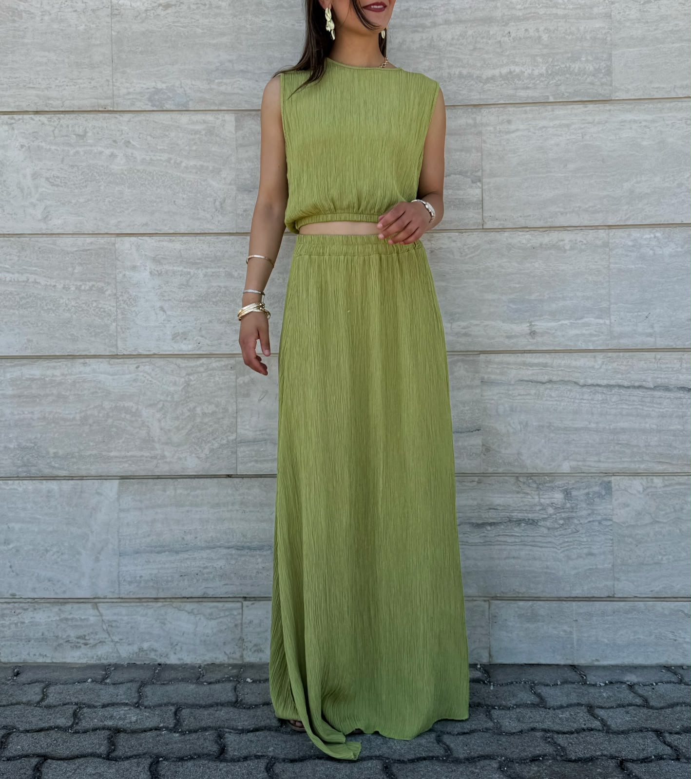 COORDINATO MEGAN VERDE OLIVA
