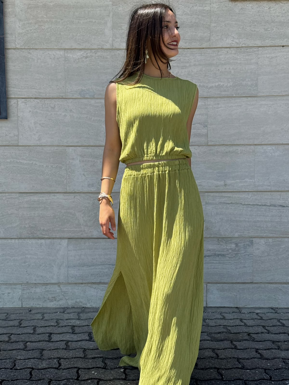 COORDINATO MEGAN VERDE OLIVA