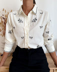 Camicia Mikah Fiori Neri