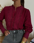 Camicia Rosalie Bordeaux