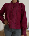 Camicia Rosalie Bordeaux