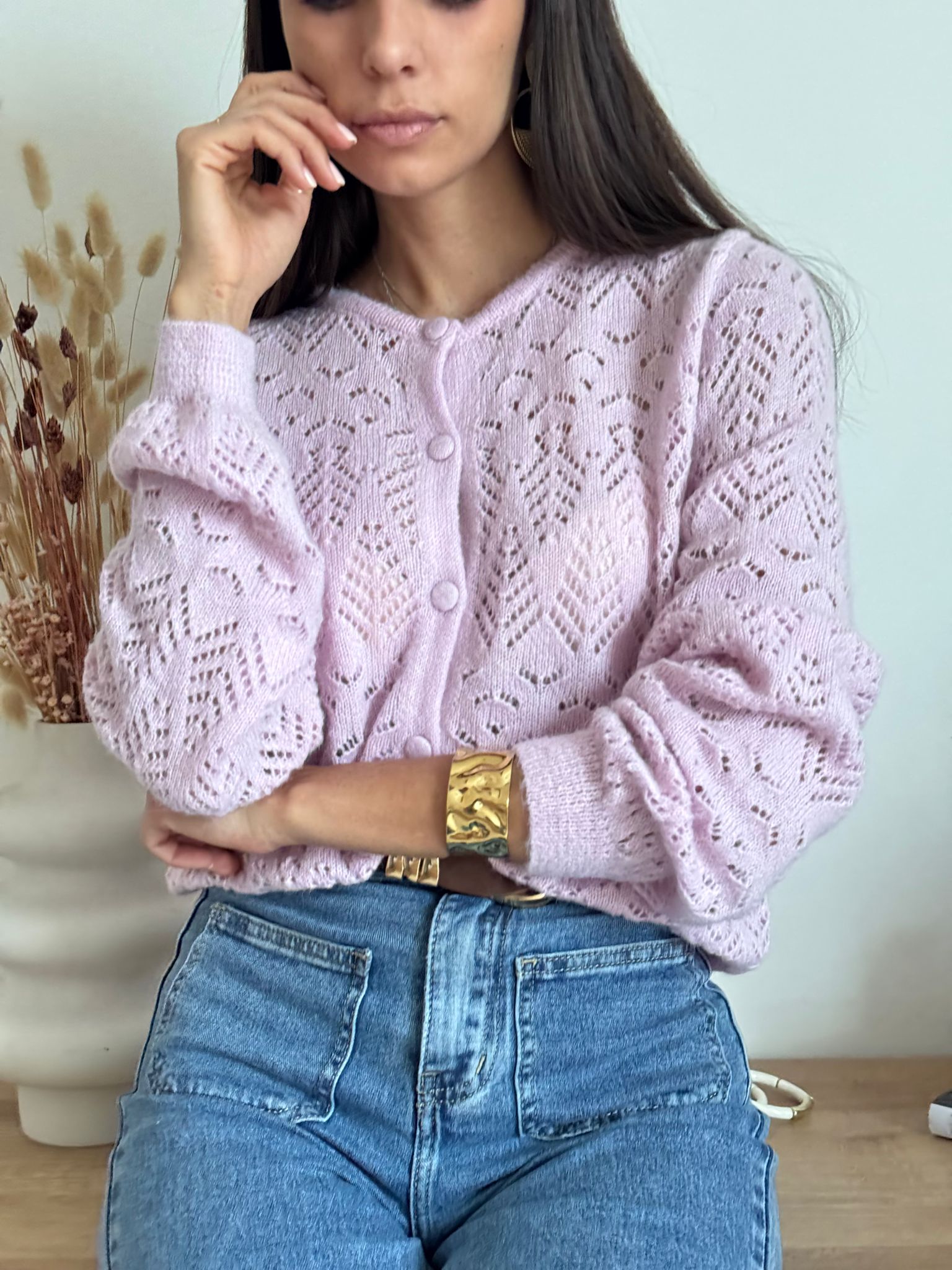 Cardigan Elodie rosa