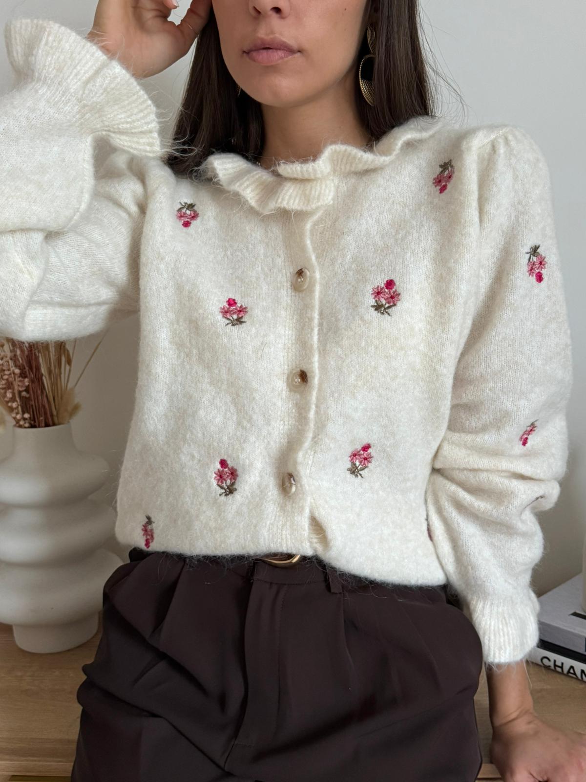 Cardigan Fluer de Laine