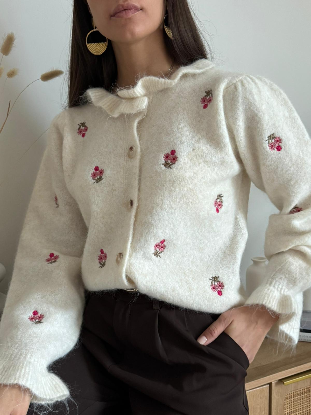 Cardigan Fluer de Laine