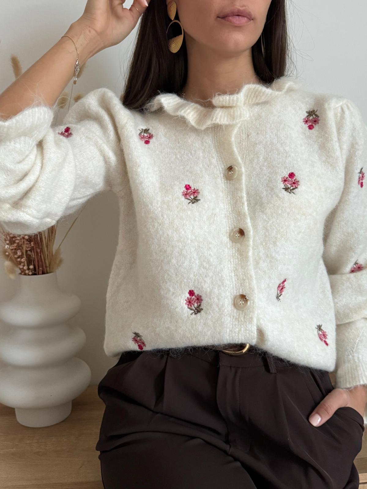 Cardigan Fluer de Laine
