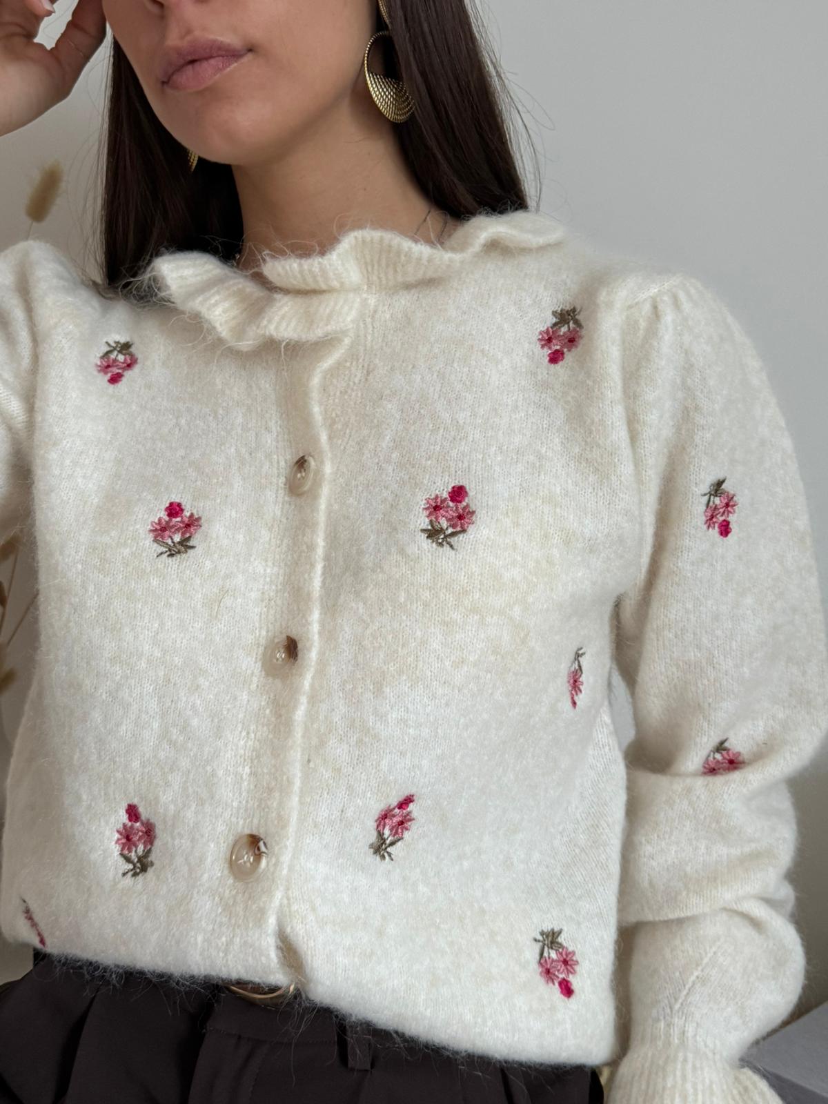 Cardigan Fluer de Laine