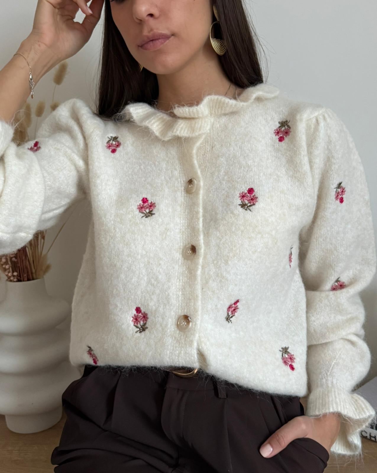 Cardigan Fluer de Laine