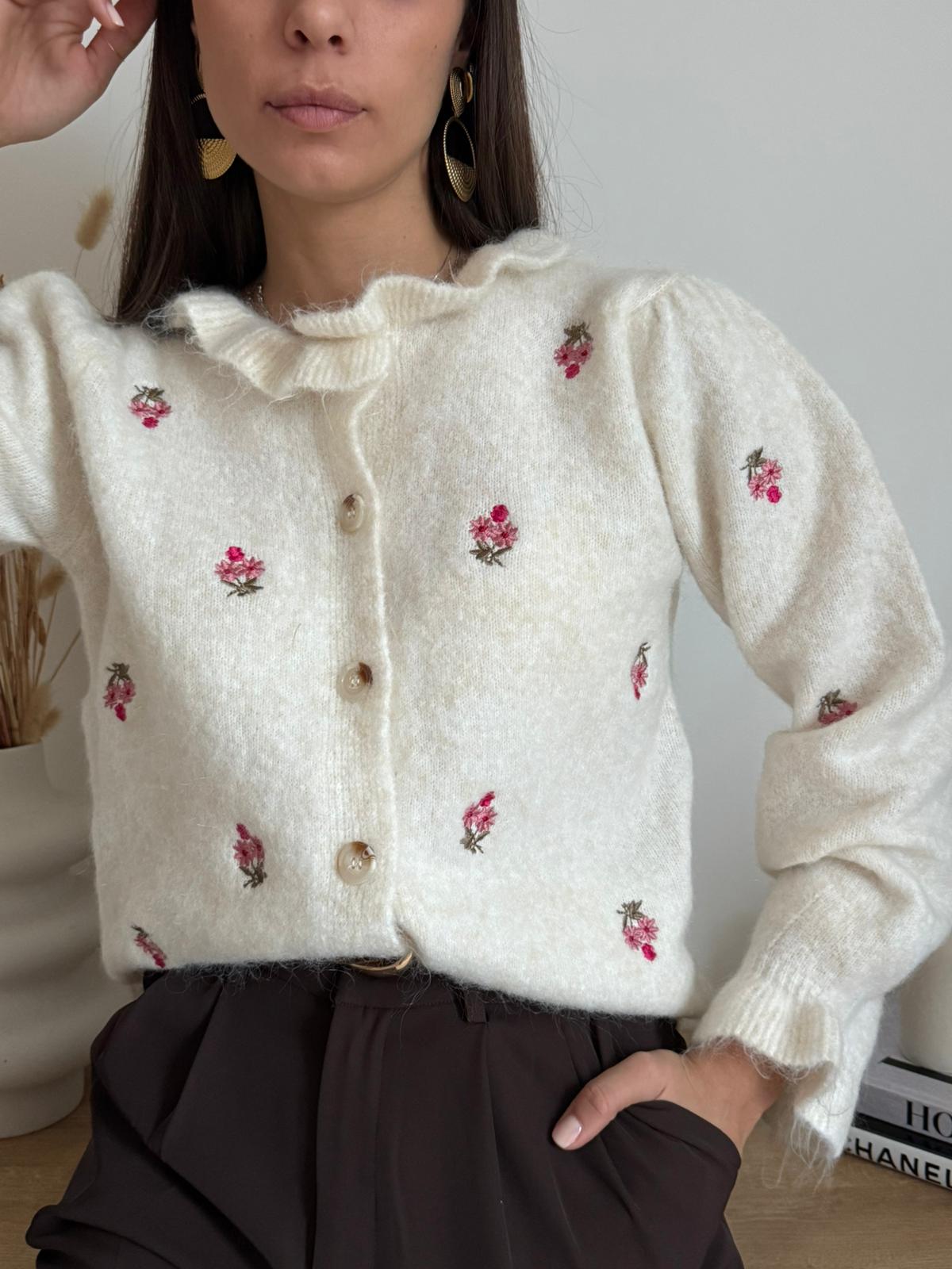 Cardigan Fluer de Laine