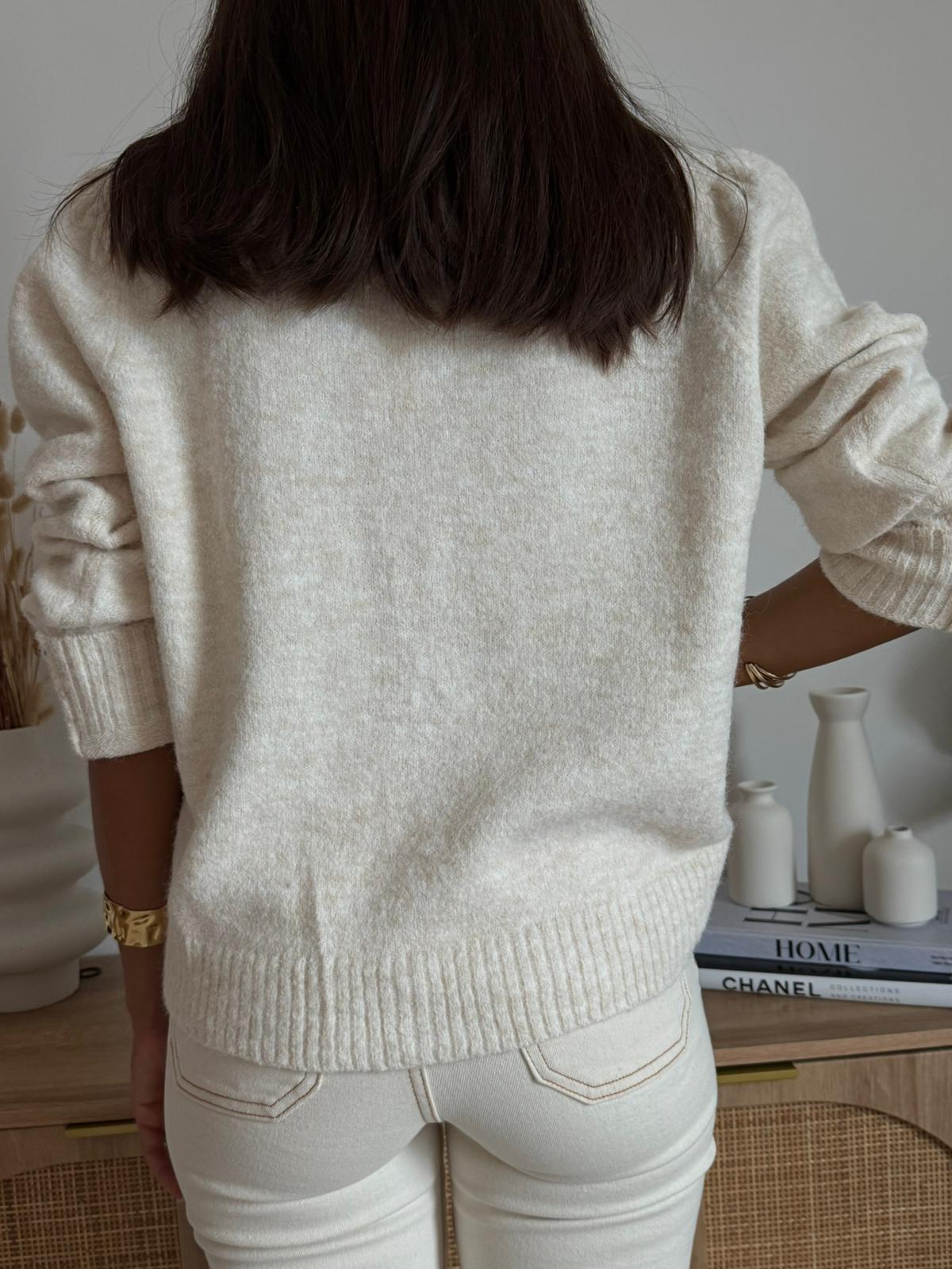 Cardigan Sèraphine Beige Chiaro
