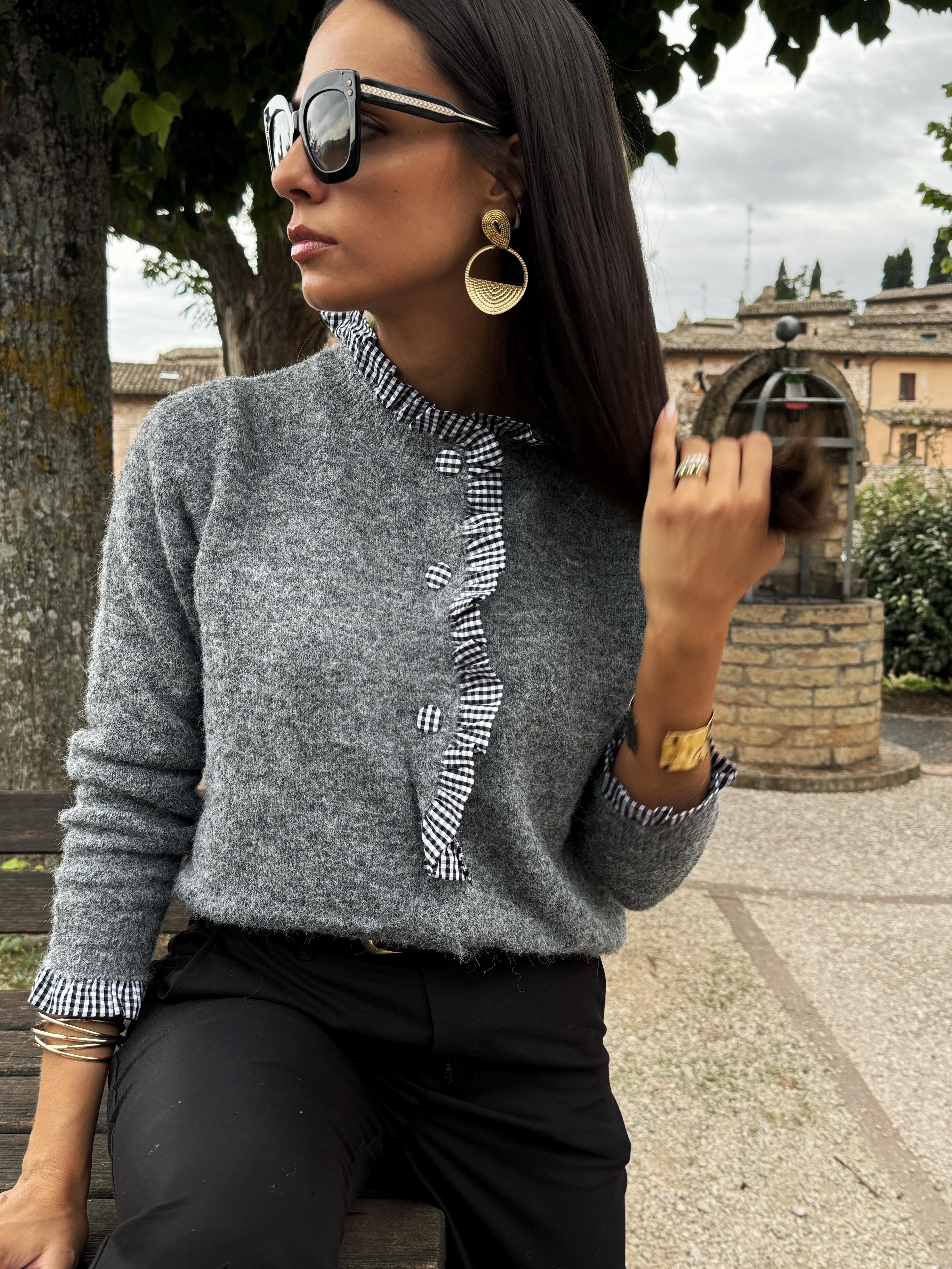 Cardigan Elodie Grigio