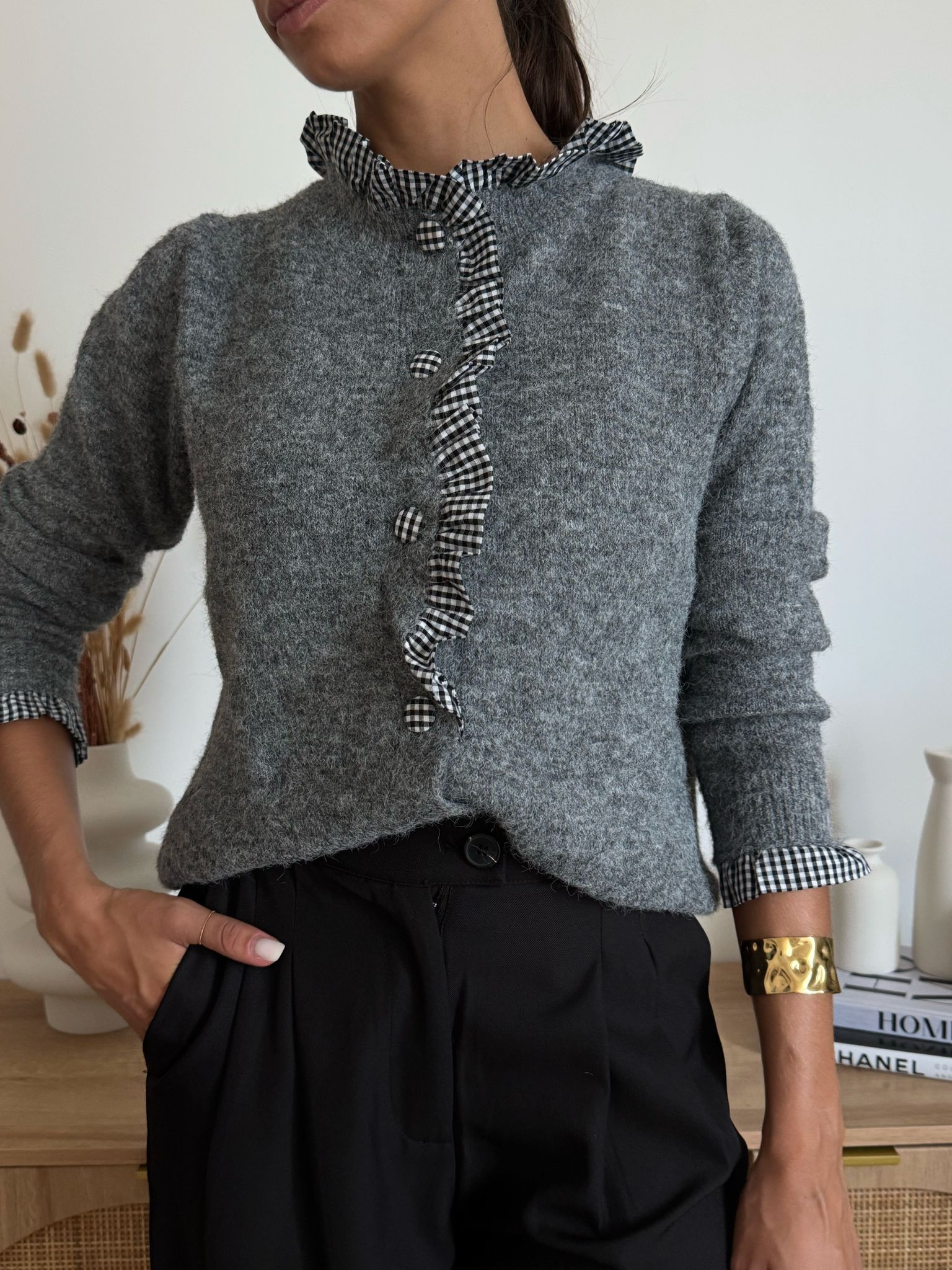 Cardigan Elodie Grigio