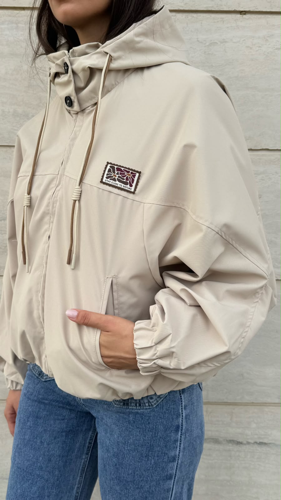 Giacca a Vento Yoan - beige sabbia - vista 8