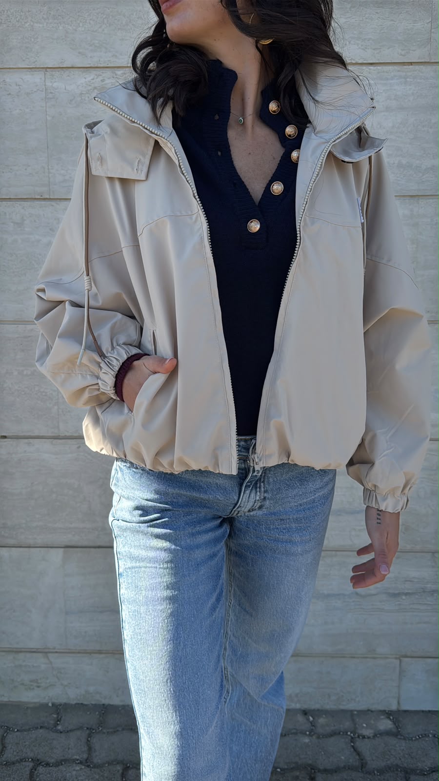 Giacca a Vento Yoan - beige sabbia - vista 6