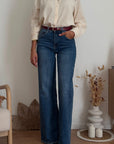 JEANS WIDE DENIM SCURO