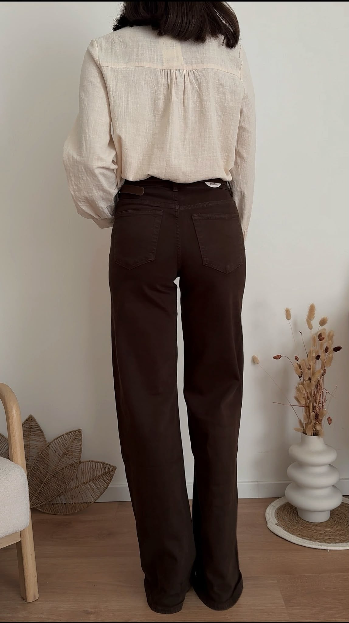 Jeans Denim Wide - marrone - vista 5
