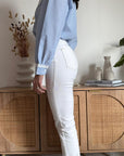 Jeans Denim Mirò Bianco