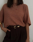 MAGLIA CÈLINE TERRACOTTA