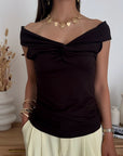 MAGLIA VICTORIA MARRONE