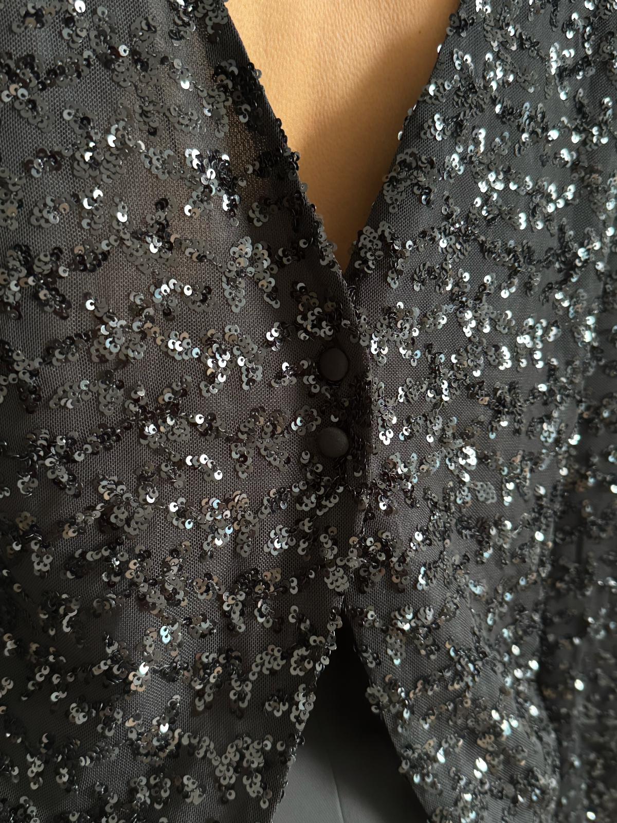 Maglia Paillettes Chloè Nera